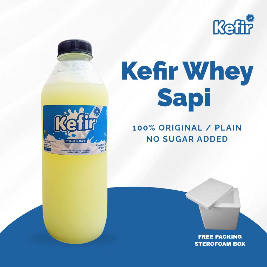 KEFIR WHEY PROTEIN 1 LITER / MINUMAN FITNES GYM / KEFIR BENING / MINUMAN INSULIN OBAT KADAR GULA / K