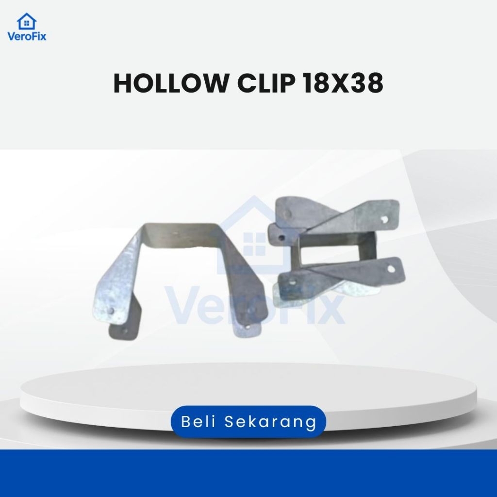 Hollow Clip Gypsum 18X38 - Penjepit Hollo Klip @100pcs