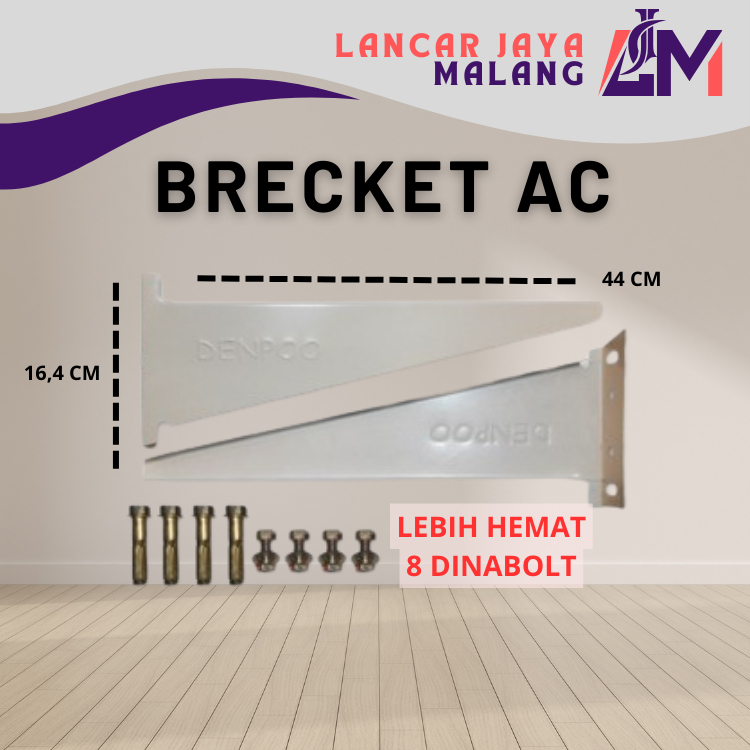 Denpoo Bracket AC Outdoor 1/2 PK, 3/4 PK sampai 1 PK / Dudukan AC Outdoor Tebal