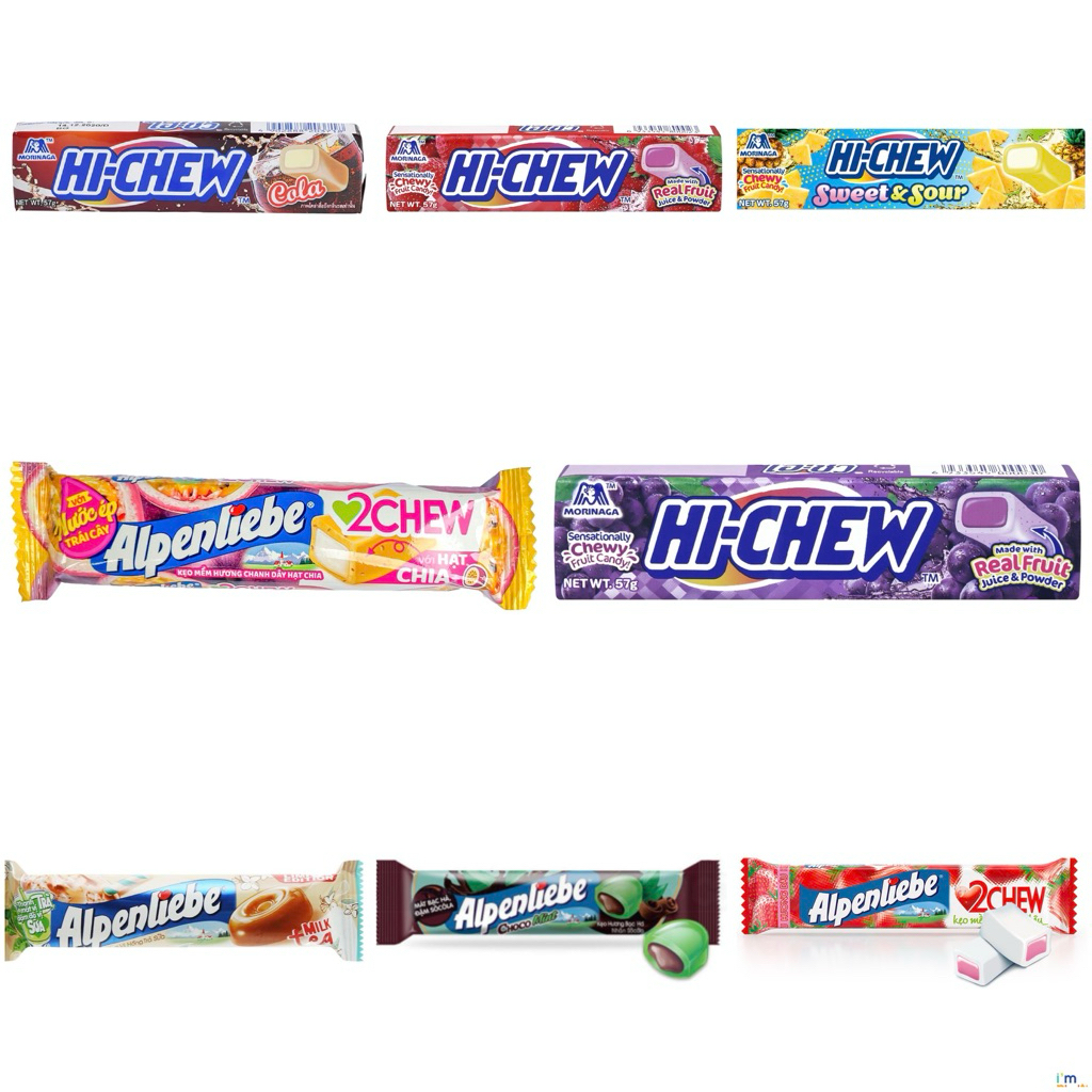 

Permen Hi-Chew Hi Chew Permen Kenyal Rasa Buah Candy Morinaga Hichew Chewy - Alpenliebe Milk Tea/Choco Mint/Passion fruit/Strawberry Hard Candy Chewy