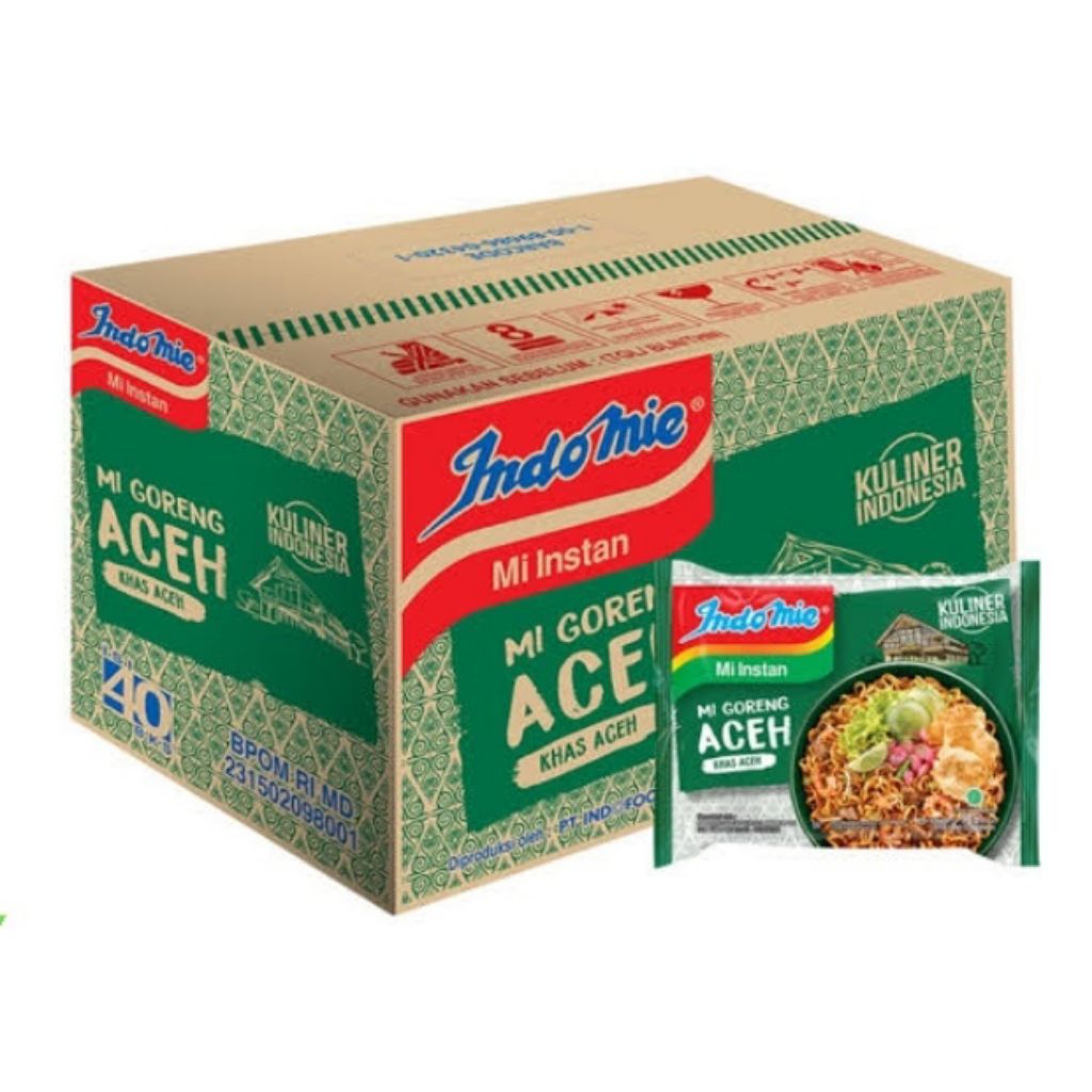 

Indomie goreng Aceh 1 dus isi 40 pcs