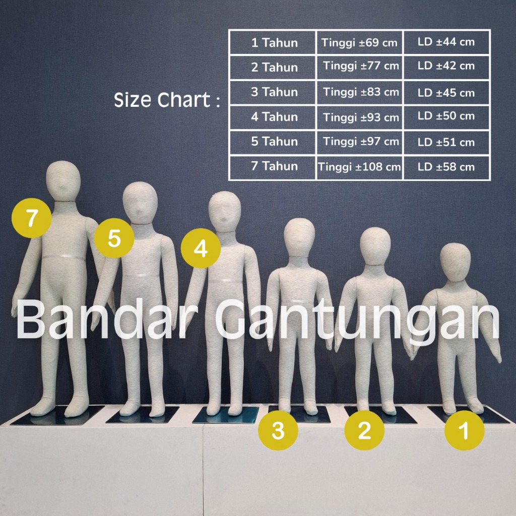 Patung Display Manekin Full Body Foam Anak Manekin Foam Busa Manekin Dummy Boneka Jahit Manekin Busa
