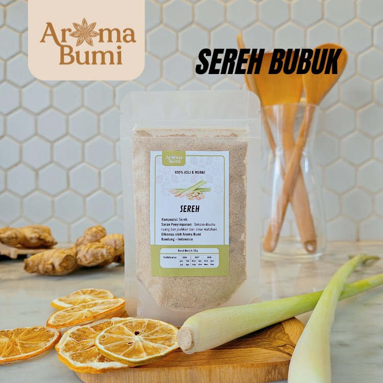 

Aroma Bumi - Sereh Bubuk Lemongrass Powder Rempah Premium Murah