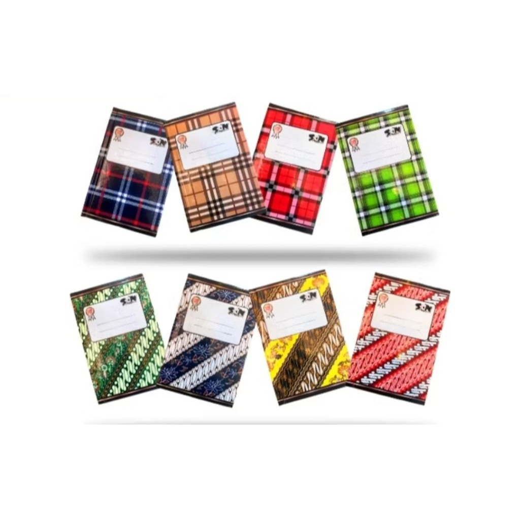 

BUKU HARDCOVER OKTAVO A6 MEREK SON 100 LEMBAR BATIK/GARIS