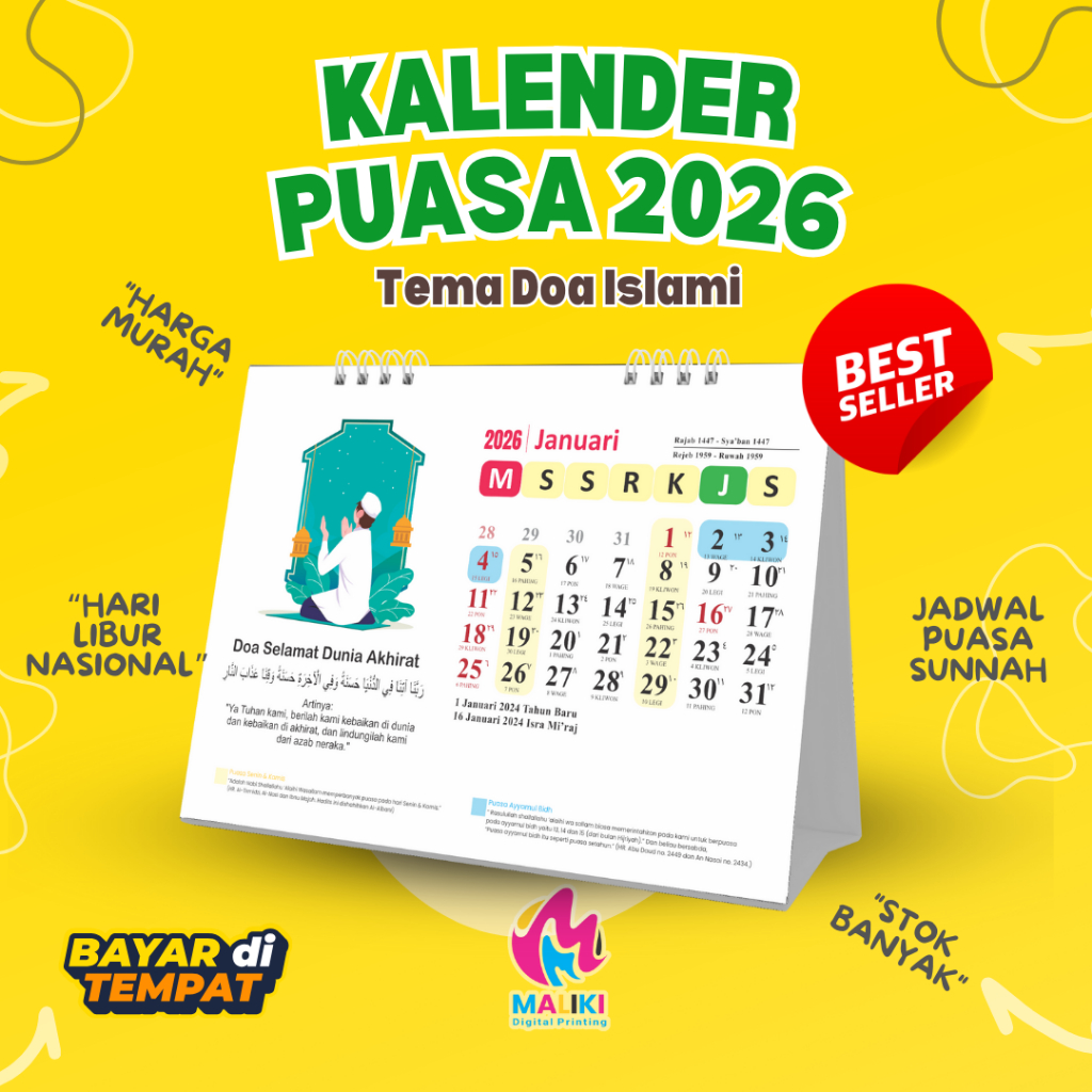 KALENDER PUASA & DOA-DOA HARIAN 2026