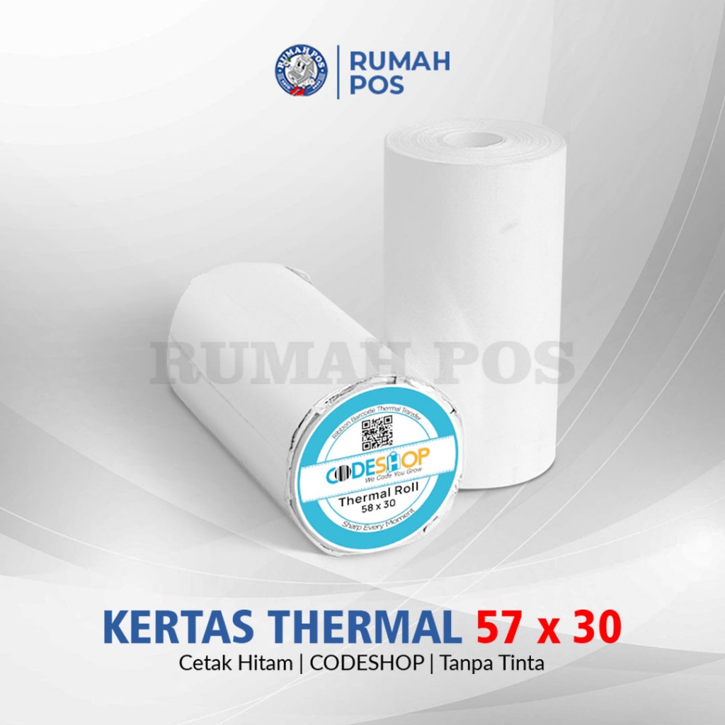 

Kertas printer Thermal TANPA CORE WARNA HITAM