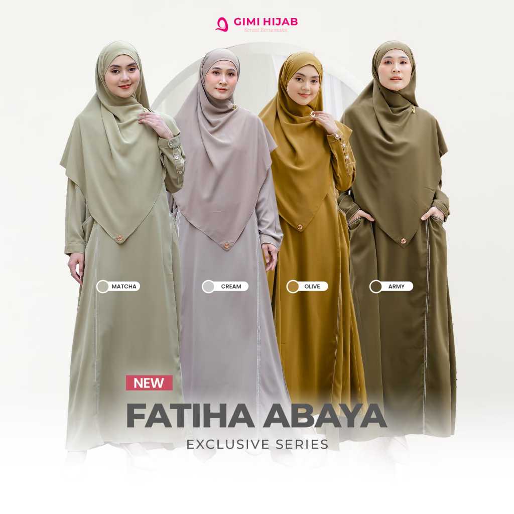 FATIHA ABAYA SET SERIES (PLUS HIJAB) BY GIMI HIJAB