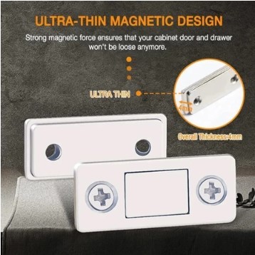 MARBELONLINE - Magnet Pintu Lemari Laci Tutup Otomatis Perekat Pintu 1 Set / Magnet Pengunci Lemari 