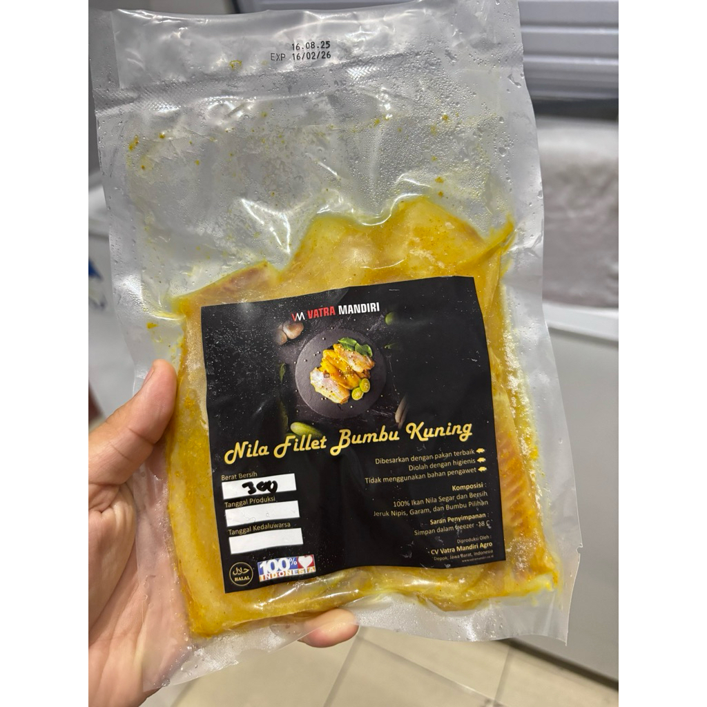 

Nila fillet bumbu kuning 300 gr