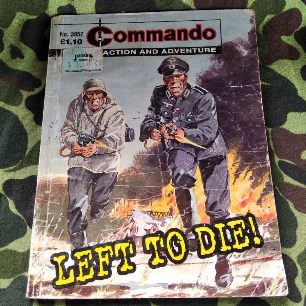 Komik Jadul Commando Comic Left To Die Komik Perang Dunia ke 2 Balkan Front Jerman Lawan Russia Komi