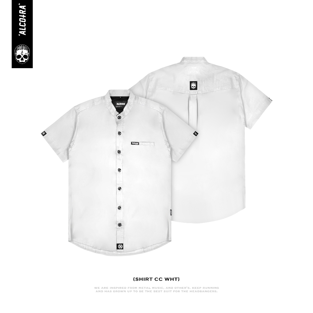 SHIRT CC WHT // SHIRT COCO WHITE // KEMEJA KOKO PUTIH// KEMEJA COCO ALCOTRA