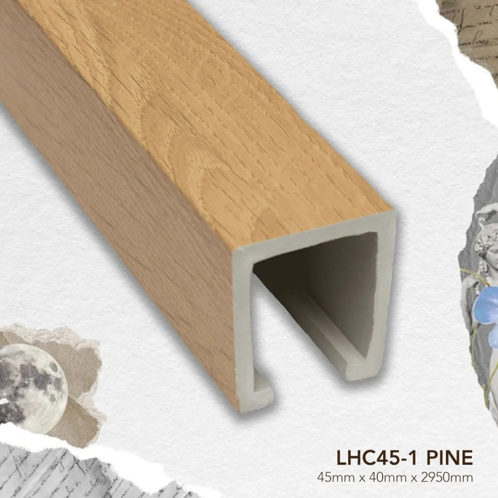 PLAFON PVC: LAIV PLAFON HOLLOW 4 X 4 - PINE