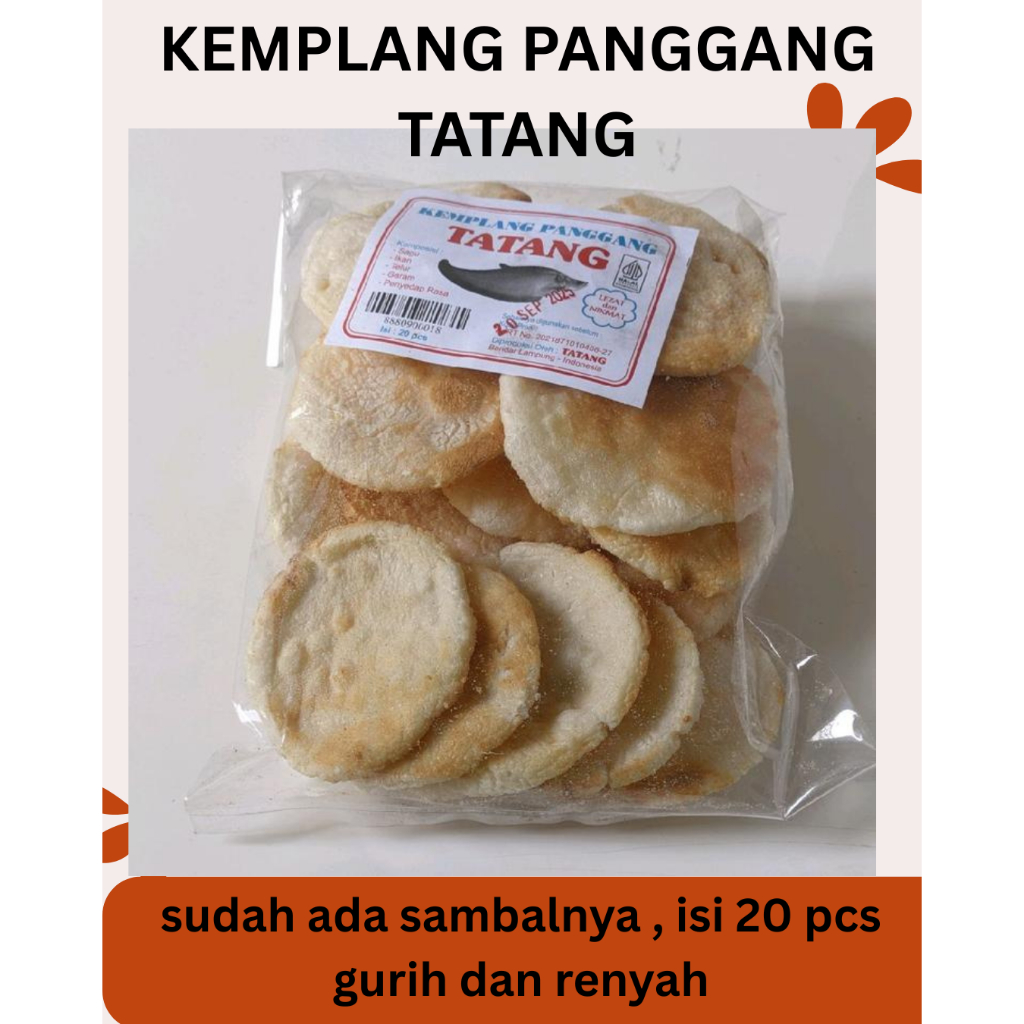 

kemplang panggang tatang tanpa minyak isi 40 pcs