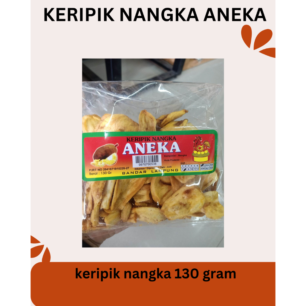 

keripik nangka aneka yenyen aslil lampung 130 gram