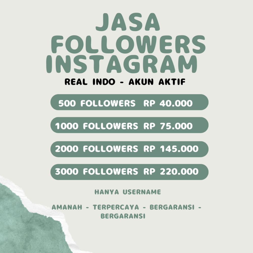 IG FOLLOWERS, AKUN AKTIF INDO AMANAH TERPERCAYA