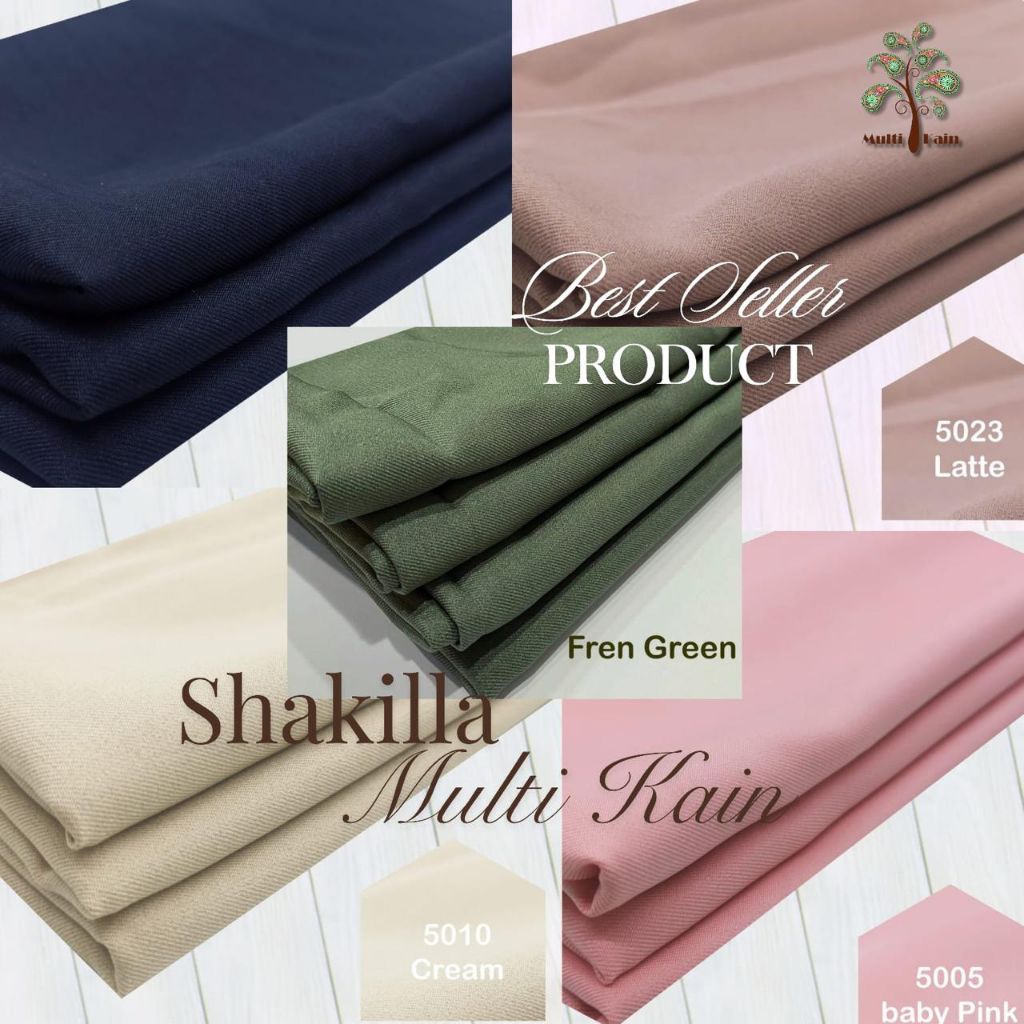 Multi Kain Shakila Shakila sakila sakilla premium lebar 1.5 meter