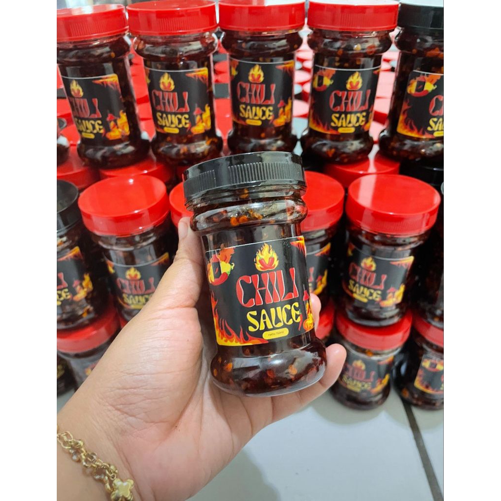 

chili oil/chili sauce kemasan botol