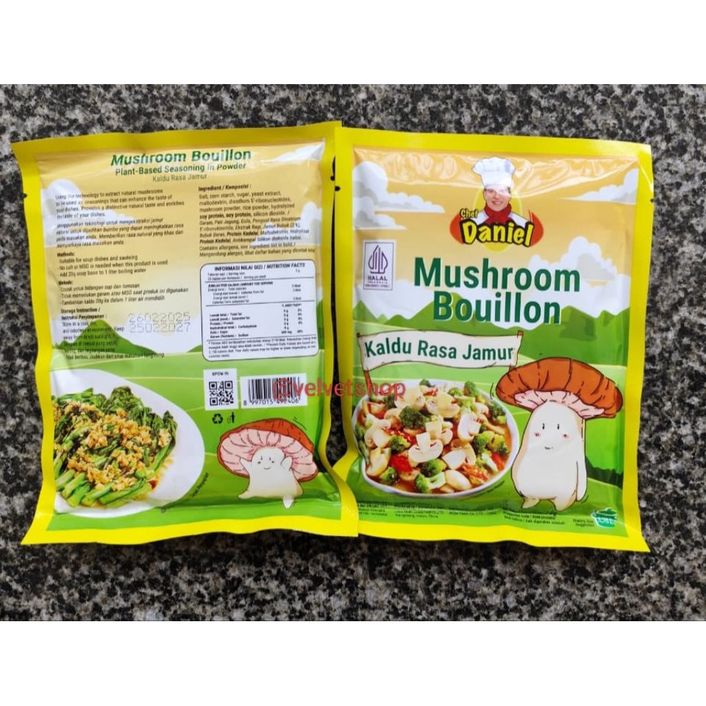 

Mushroom Bouillon Kaldu Jamur Chef Daniel 75 g Bumbu Masak Penyedap Masakan Food Seasoning