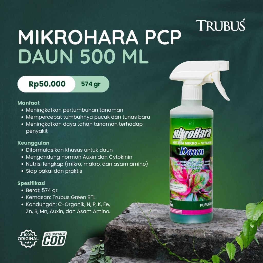 PUPUK CAIR UNTUK DAUN SIAP PAKAI - TRUBUS GREEN