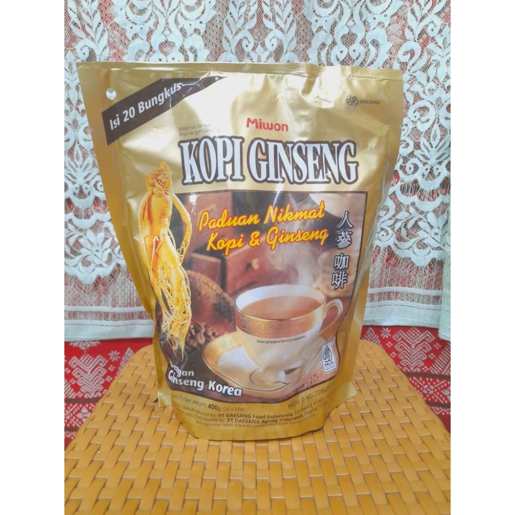 

KOPI GINSENG KOREA Miwon 1 pack isi 20 bungkus