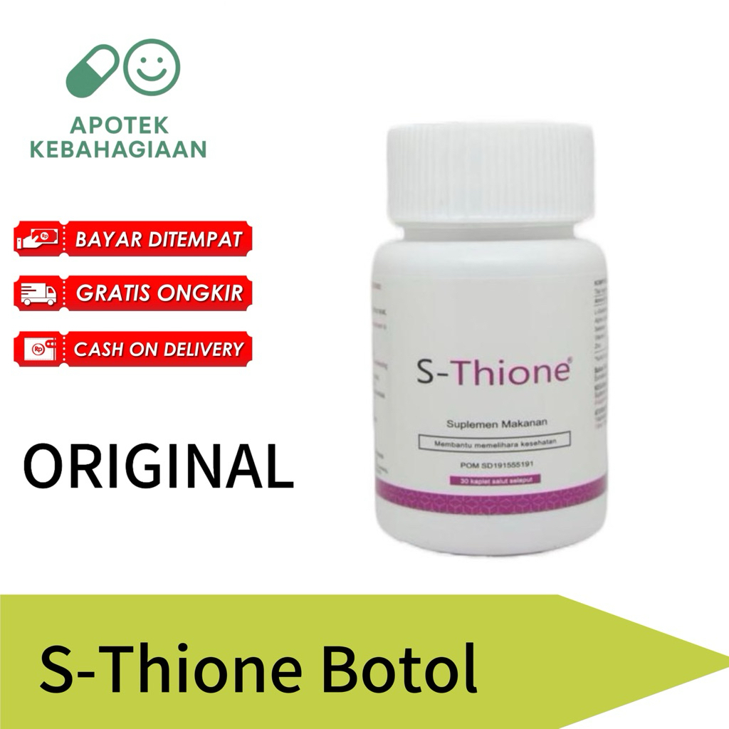 S-Thione Suplemen Kesehatan Kecantikan Botol Isi 30 Tablet