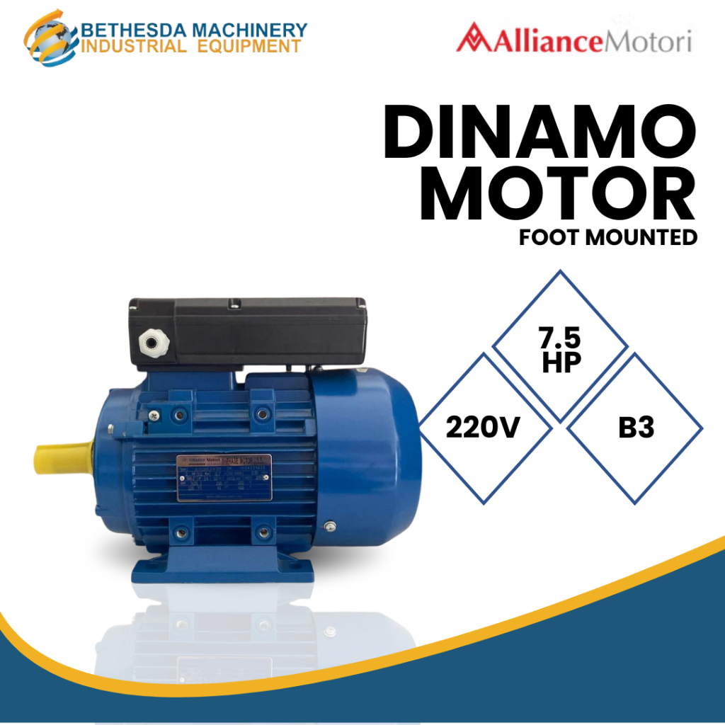 Dinamo Alliance 7.5 HP Dinamo Penggerak 5.5 Kw 1 Phase