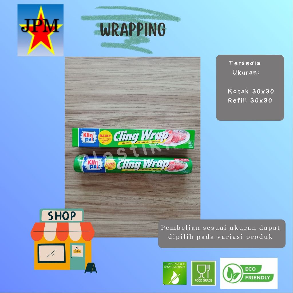 Plastik Wrapping Cling Wrap Kotak dan Refill / Plastik Wrapping Parsel / Plastik Wrapping Hantaran /