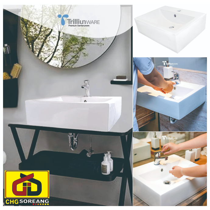 WASTAFEL CUCI TANGAN / WASTAFEL GANTUNG / WASTAFEL SUDUT TRILLIUNWARE DUTY TRILLIUN