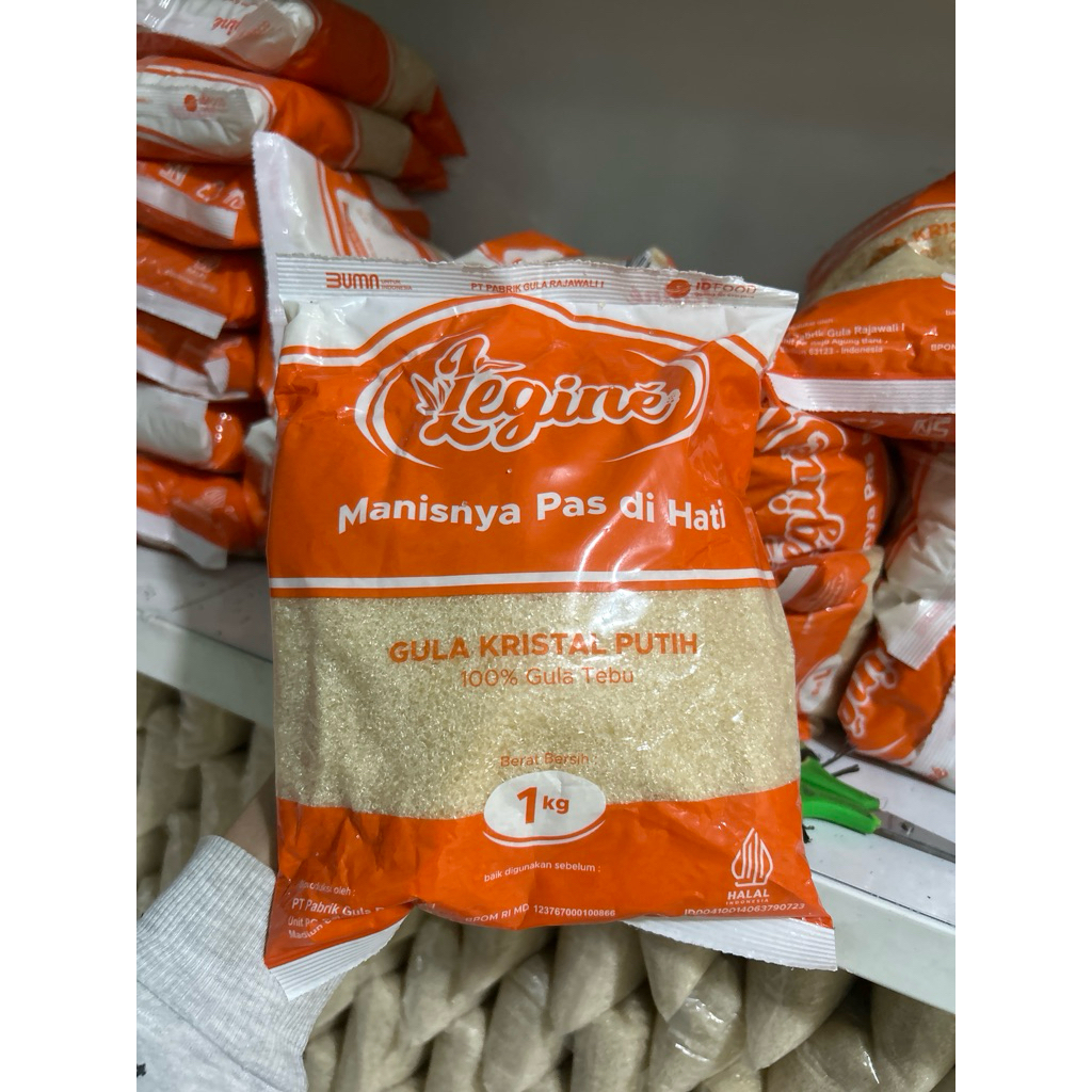 

GULA PASIR LEGINE 1 KG | GULA PUTIH TEBU MURAH
