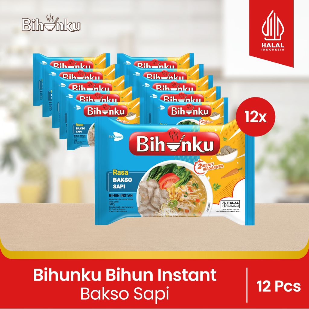 

Paket Bundling - Bihunku Instan - Bakso sapi - 50gr - 12pcs