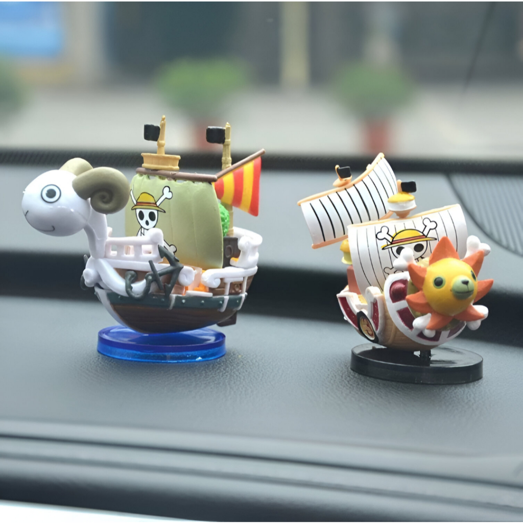 Mini Action Figure Kapal One Piece / Miniatur One Piece / Pajangan Dashboard Mobil Motif Ornaments M