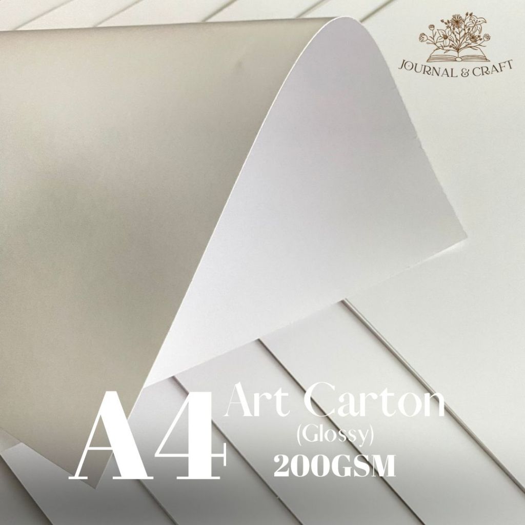 

( 50 Lembar ) Kertas Art Carton 230 Gsm / Karton Glossy Uk A4 / 21cm X 29.7cm Kertas Carton Paper Glossy 210 gram