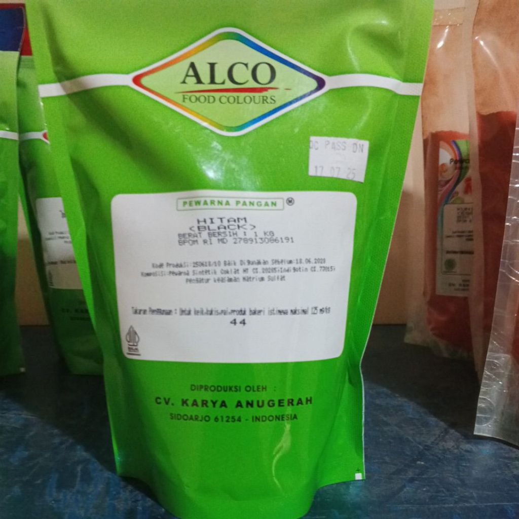 

Pewarna bubuk Black/Hitam extra 1 kg