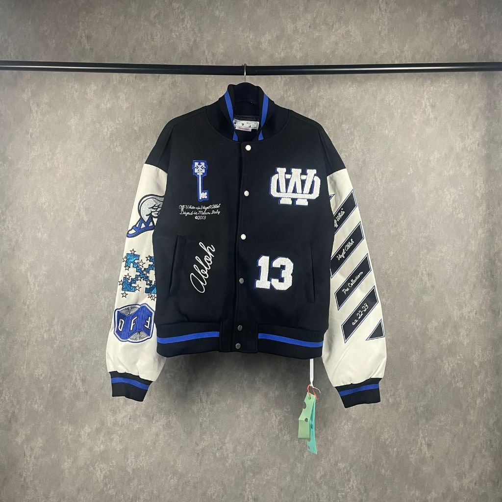 jaket versity ow pria / versity unisex oversize / atasan jaket ow terbaru / jaket versity ow pria a0