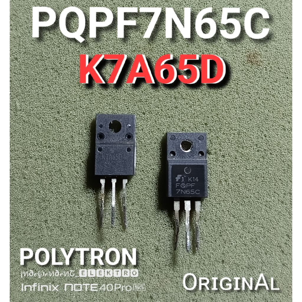Mosfet PQPF7N65C PQPF 7N65C   K7A65D   JCS7N60D   TF7N65