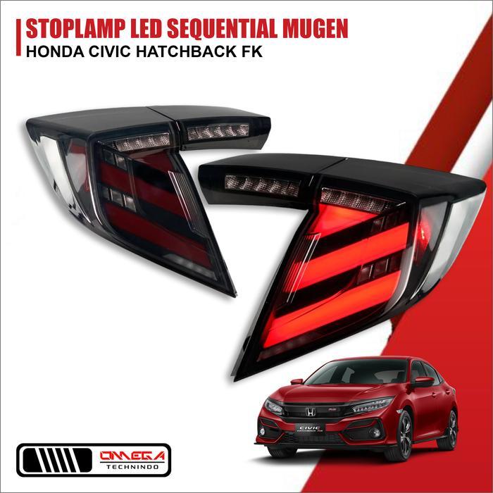 STOPLAMP LED TAIL LIGHTS MODEL MUGEN FOR HONDA CIVIC HATCHBACK 2016 - 2020