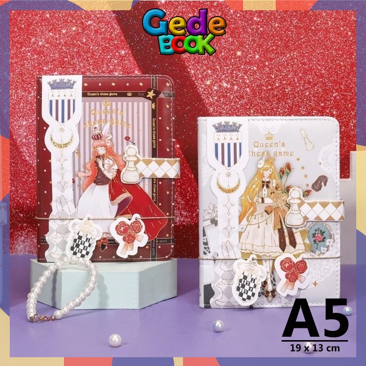 

Chess game Girls Buku Notebook Diary / Jurnal agenda Buku tulis Anak Putri Perempuan Ukuran A5 13 x 19 cm- 1870