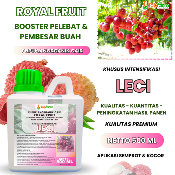 Pupuk Booster Leci Agar Cepat Berbuah/ Pupuk Leci Anti Rontok/ Pupuk Booster Buah Leci/ Pupuk Penyub