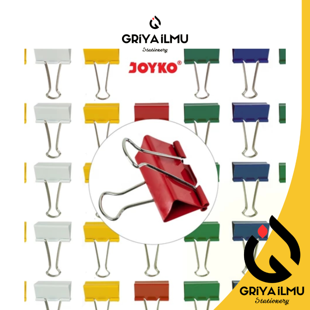 

(1pack) Klip Kertas/Klip Binder JOYKO 107CD/155CD/111FC2 (021030)/(021032)/(021037)