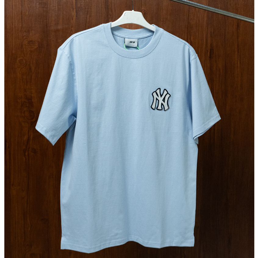 Baju Pria MLB NY Yankees Monogram Mega Logo Tee Blue