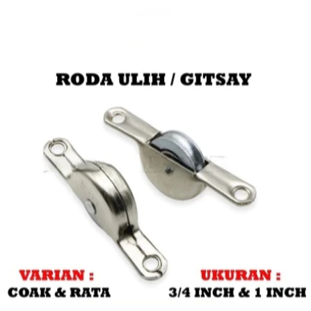 Roda Roll Roller Ulih Sliding Etalase Kaca Display Gitsay Premium Quality