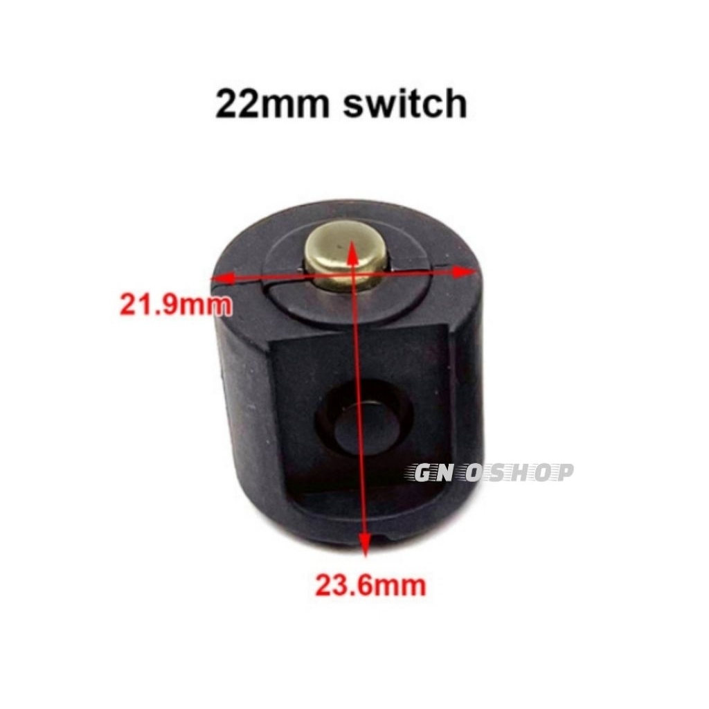 Saklar Switch On Off Swat Flashlight Police Sakelar Tombol Sentral Tengah Senter diameter 22mm Flash
