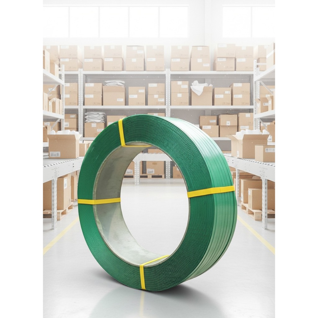 

Tali Strapping Band PET- Tali Packing PET 15.5mm x 20 kg Hijau - PET Hitam