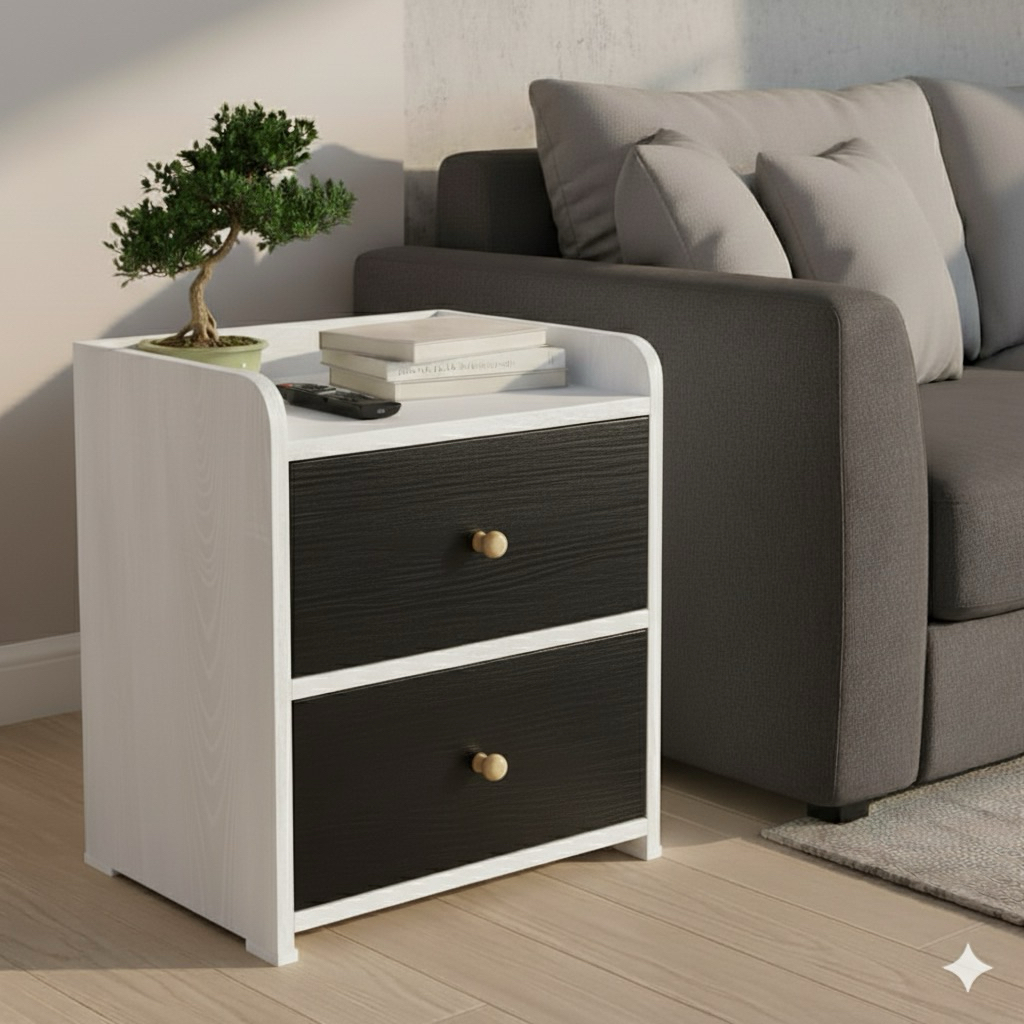 Meja nakas/lemari nakas/meja aesthetic/meja kayu asli/lemari minimalis/meja minimalis/meja kayu mura