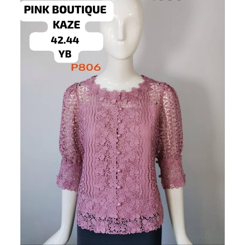 Blus pink boutique P806 asli bangkok