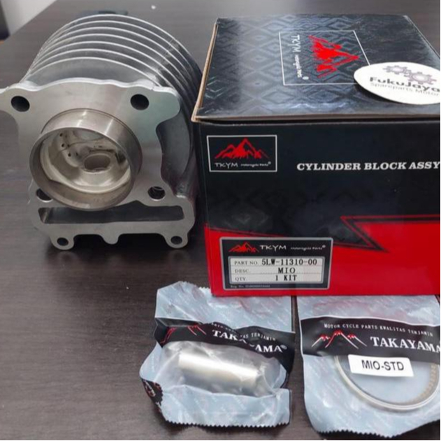 BLOK MESIN + SEHER PISTON KIT TAKAYAMA MIO SPORTY MIO SOUL MIO SMILE FINO NOUVO ORI TAKAYAMA