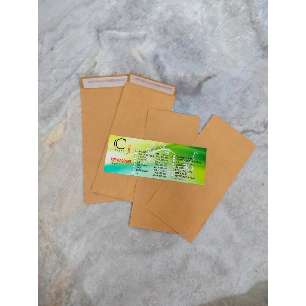 

(PACK) AMPLOP COKLAT DINAS / KABINET CJ (Min. order 3 Pack)