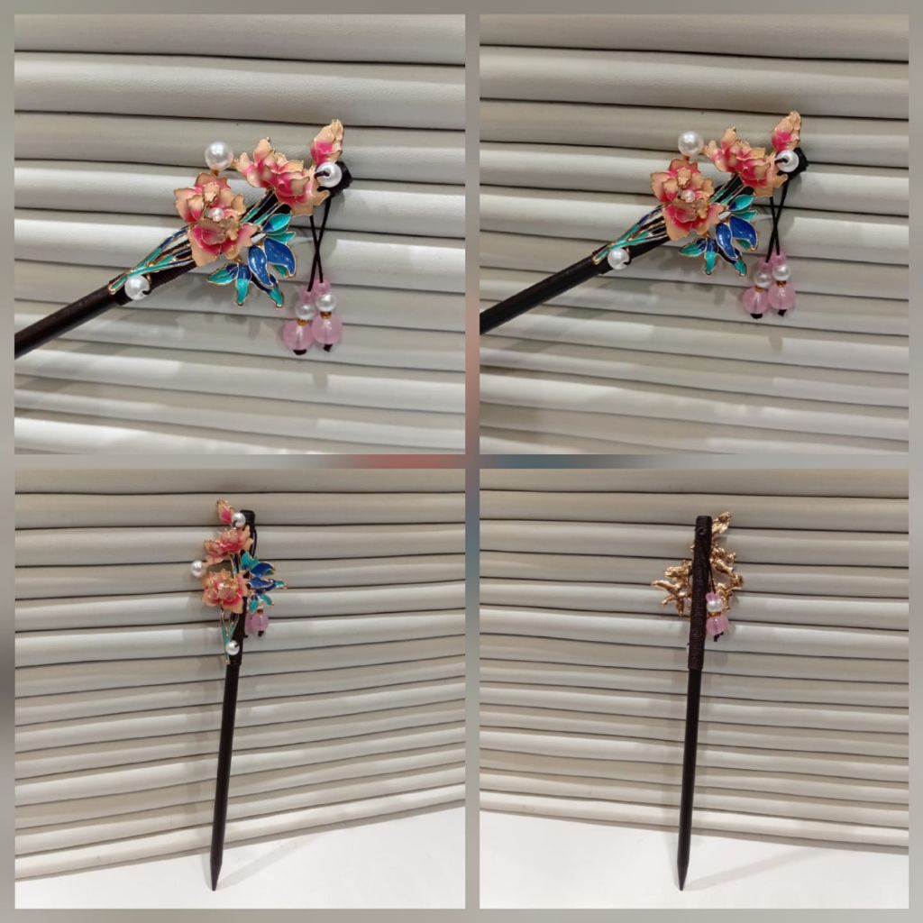 cucuk konde cina modern mawar untuk sanggul / aksesoris sanggul / aksesoris rambut