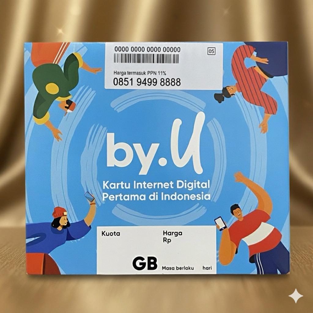 Promo Nomor Cantik by.U 10 Digit Seri 111 Bonus Kouta 200GB