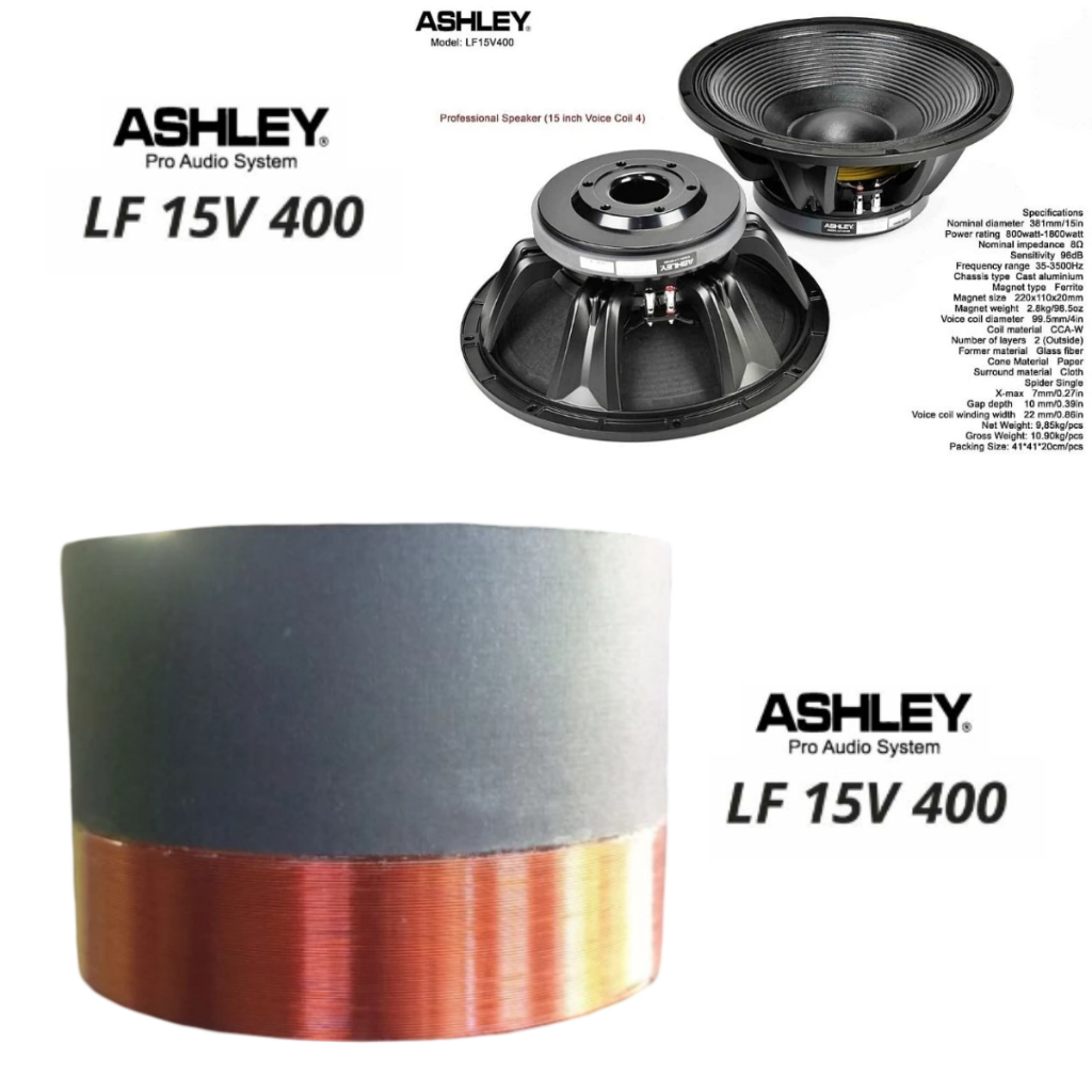 Spool Spul Speaker Ashley 15V400 / Spol Speaker Ashley LF 15V400 / Spul Speaker ASHLEY LF15V400